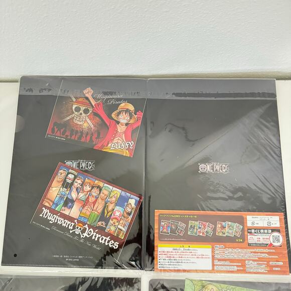 Three One Piece Ichiban Kuji Prize Visual Art Sheet Clear File Poster - Picture 3 of 12